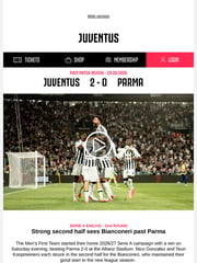 Email Inspiration from JUVENTUS