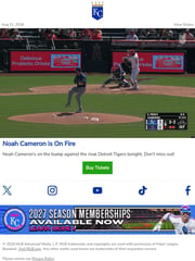 Email Inspiration from Kansas City Royals