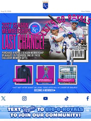 Email Inspiration from Kansas City Royals