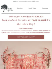 Email Inspiration from kate quinn