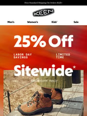 Email Inspiration from KEEN Footwear