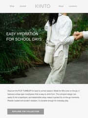 Email Inspiration from Kinto USA