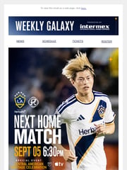 Email Inspiration from LA Galaxy