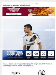 Email Inspiration from LA Galaxy