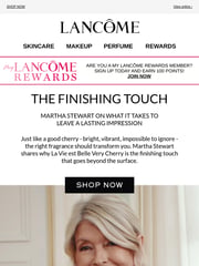 Email Inspiration from Lancome