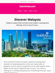Email Inspiration from lastminute.com