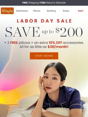 Email Inspiration from Layla Sleep