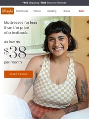 Email Inspiration from Layla Sleep