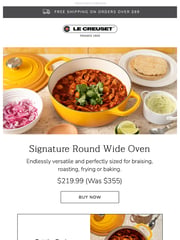 Email Inspiration from Le Creuset