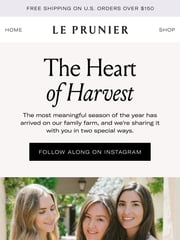 Email Inspiration from Le Prunier®