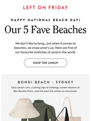 Email Inspiration from Left On Friday
