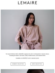 Email Inspiration from LEMAIRE