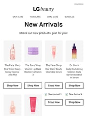Email Inspiration from LG beauty