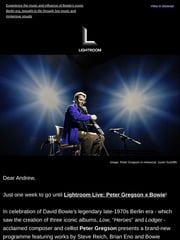 Email Inspiration from Lightroom