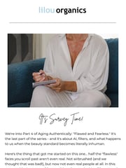 Email Inspiration from Lilou Organics