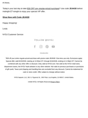 Email Inspiration from Linda @ NYDJ