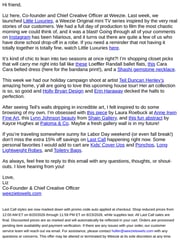 Email Inspiration from Liz from Weezie