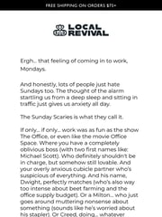 Email Inspiration from Local Revival