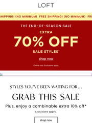 Email Inspiration from LOFT