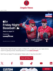 Email Inspiration from Los Angeles Angels