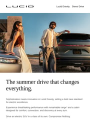 Email Inspiration from Lucid Motors