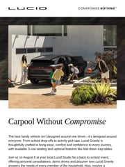 Email Inspiration from Lucid Motors Events