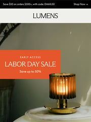 Email Inspiration from Lumens