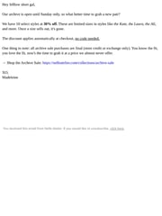 Email Inspiration from Madeleine from Nelle Atelier