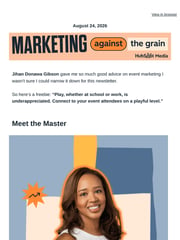 Email Inspiration from Marketing Against the Grain