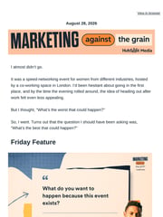 Email Inspiration from Marketing Against the Grain