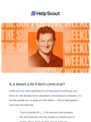 Email Inspiration from Mat at Help Scout