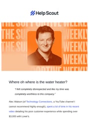 Email Inspiration from Mat at Help Scout