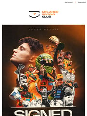 Email Inspiration from McLaren Racing Club