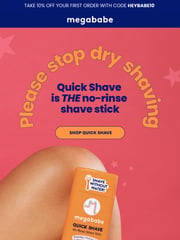 Email Inspiration from Megababe Beauty