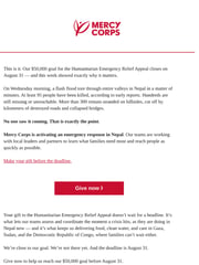 Email Inspiration from Mercy Corps