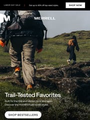 Email Inspiration from MERRELL