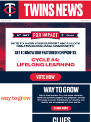 Email Inspiration from Minnesota Twins