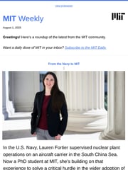 Email Inspiration from MIT Weekly from MIT News