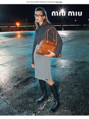 Email Inspiration from Miu Miu