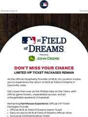 Email Inspiration from MLB Insider