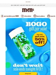 Email Inspiration from M&M'S