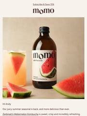 Email Inspiration from MOMO Kombucha
