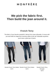 Email Inspiration from MONFRÈRE