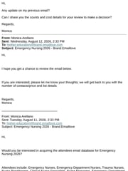 Email Inspiration from Monica Arellano