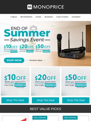 Email Inspiration from Monoprice