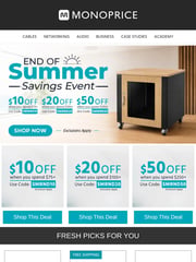 Email Inspiration from Monoprice