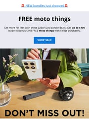 Email Inspiration from Motorola