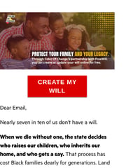 Email Inspiration from Nadine Smith, Color Of Change