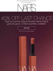 Email Inspiration from NARS Cosmetics