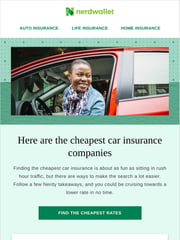Email Inspiration from NerdWallet